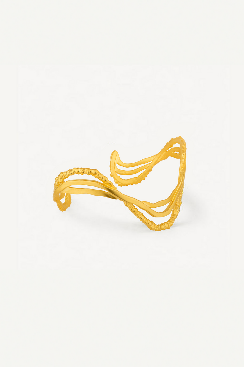 Ripple Gold Bracelet