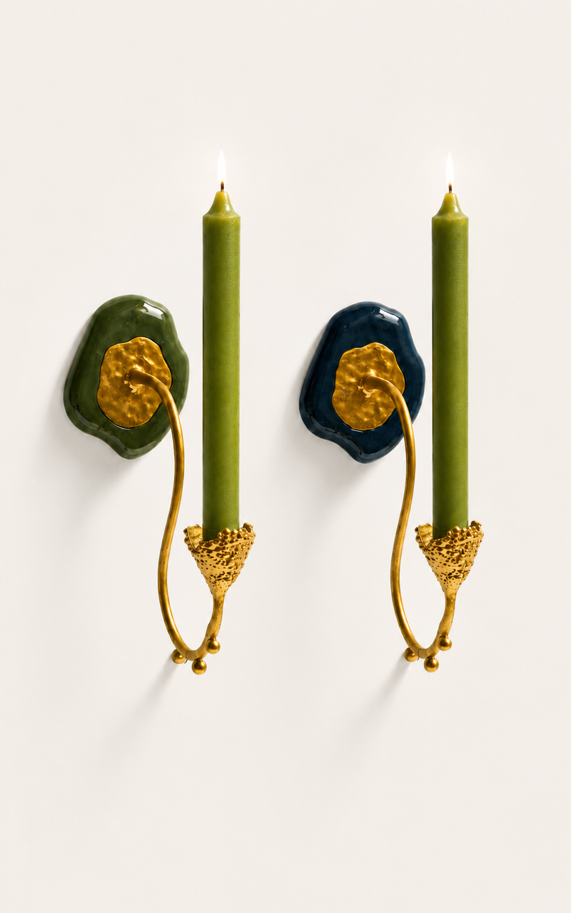 Wall Frost Candle holder Set of 2