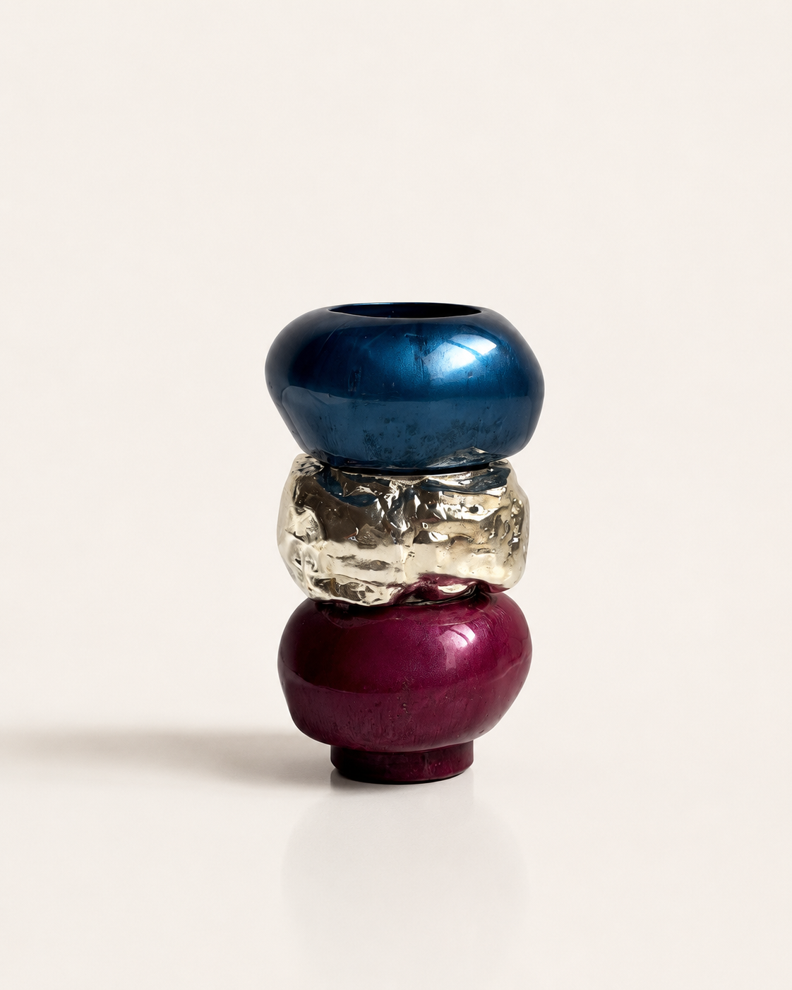 Interchangeable Stone Stack Candle Holder
