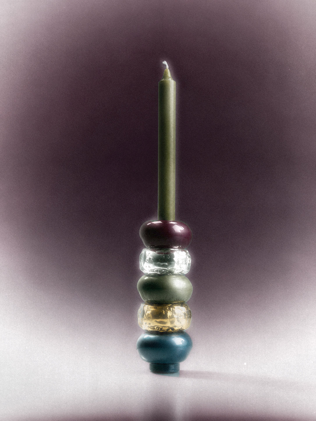 Interchangeable Stone Stack Candle Holder
