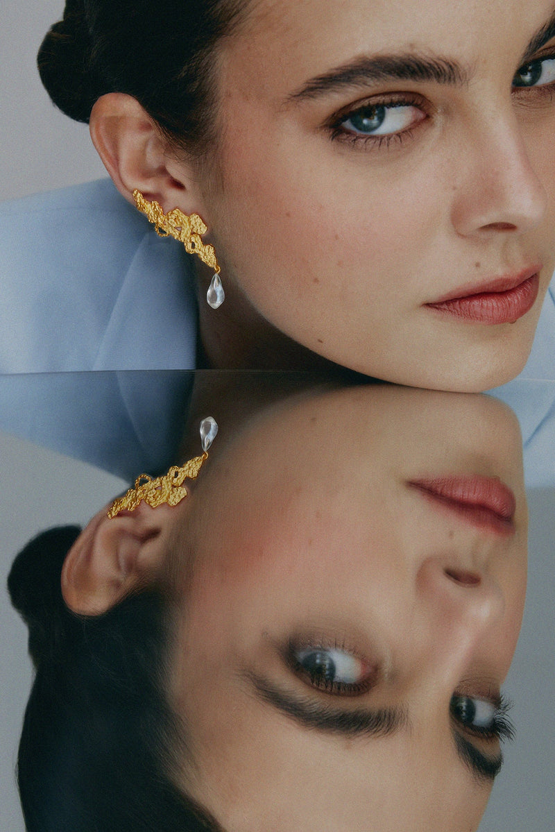 Mini Riverstone Earrings
