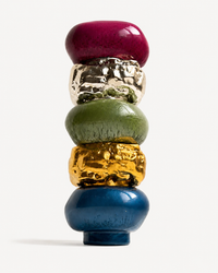 Interchangeable Stone Stack Candle Holder