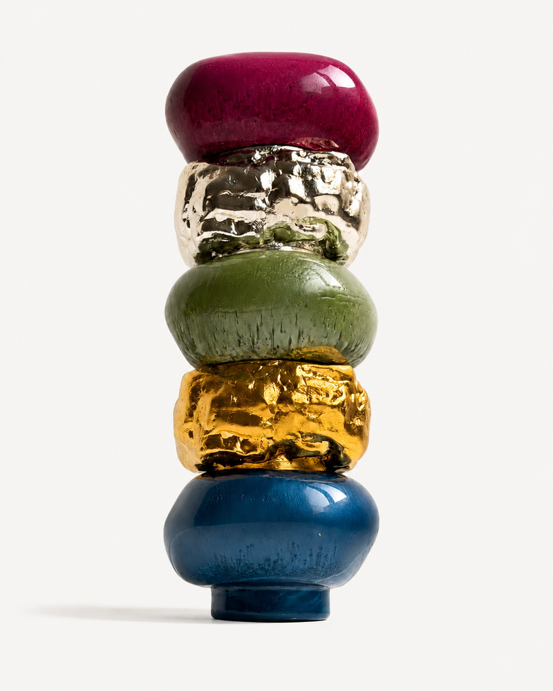 Interchangeable Stone Stack Candle Holder